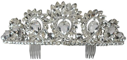 Luxe Diadeem Eleonora - Zilver - Volwassenen