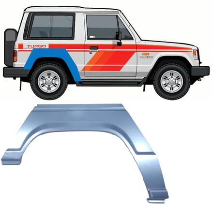 Reparatiepaneel achterspatbord voor Mitsubishi Pajero 1982-1992 / Rechts