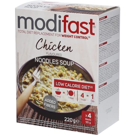 Modifast® Low Calorie Diet Noedelsoep met Kip 4x55 Zakje