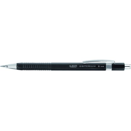 Vulpotlood Bic Criterium HB 2mm met gum metalen clip