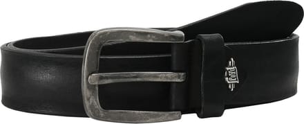 LLOYD Leren Riem Leather Belt 4.0 W80 Black Zwart
