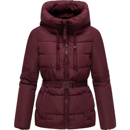 Marikoo dames winterjas Himee met tailleceintuur & magneetzakken