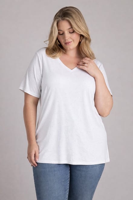 YEST CURVE Jelisaveta Tops - Off White - maat 1(48)