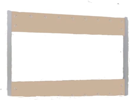 Transparant PVC zeildoek Vortex - Waterdicht - Dekzeil - Veranda - Overkapping - Wind - Khaki - 240x210cm