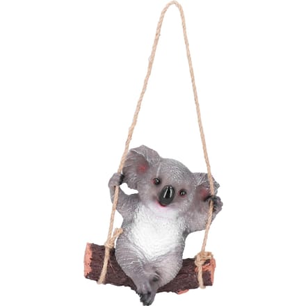Hars Schommelende Koala Dier Model Beeldje Standbeeld Beeld Hangend Ornament Buiten Tuin Decoratie gray