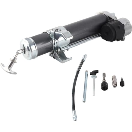 Smeerpistool Opzetstuk Adapter 12000PSI Hogedruk Handbediend Smeringsgereedschap voor Elektrische Boormachine gray