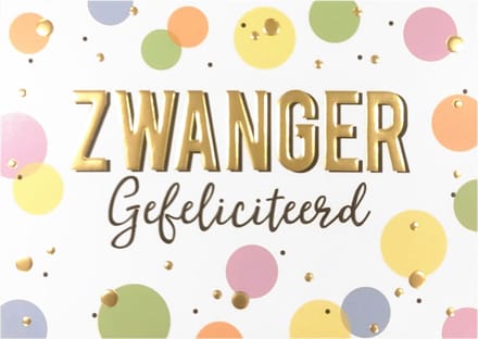 Kaart - Daisy - Zwanger gefeliciteerd - DSY003
