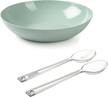Plasticforte Slakom - Transparant slabestek - Kunststof - Mintgroen - D30 cm