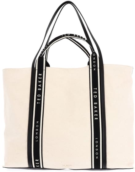 Ted Baker shopper Laurine Canvas Webbing Detail Large Shopper Natural beige