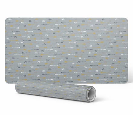Antislip muis- en toetsenbordmat met pijlen in rijen, 90x45 cm