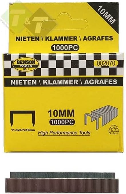Benson Nietjes - Type 11/10 mm - Verzinkt - 1000 stuks