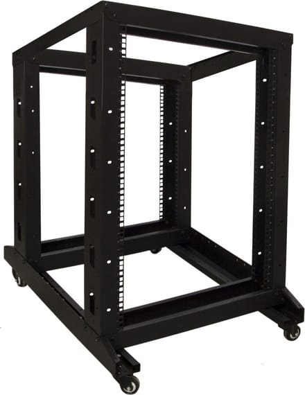 DSIT 18U relay rack op wielen 600x800x1000mm (BxDxH)