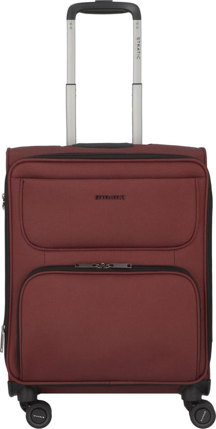 STRATIC Bendigo Light - zachte koffer - handbagage - 55x40x22 cm - 2,3 kg - 48 L - Redwine