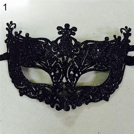 Vrouwen Mode Cosplay Oogmasker Carnaval Fancy Mardi Kerstfeest zwart