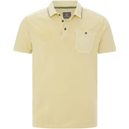 Jan Vanderstorm herren Poloshirt - 56/58 - lichtgeel - Plus Size