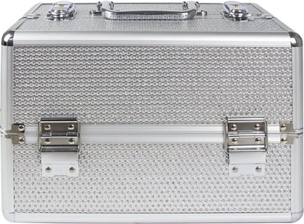 DRM Make-up Koffer Maat M - Zilver Met Zirkonen 7038-8 #7