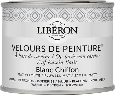 Liberon Velours De Peinture Muurverf - Mat - Blanc Chiffon - 0,125l