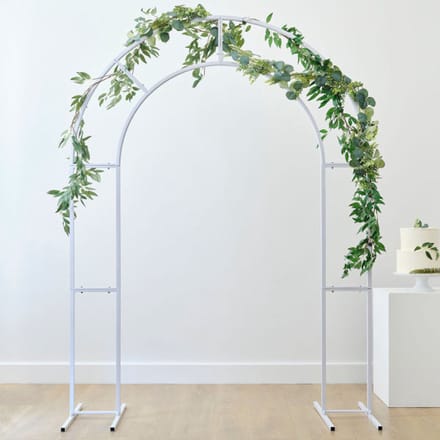 Ronde Decoratieve Poort - Wit