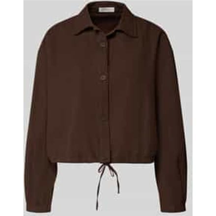 Hemdjack van mix van katoen en linnen relaxed fit model 'Formente'
