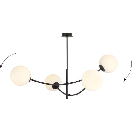 4-lichts plafondlamp Dale | Loft46