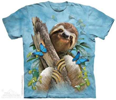 T-shirt Sloth Butterflies S