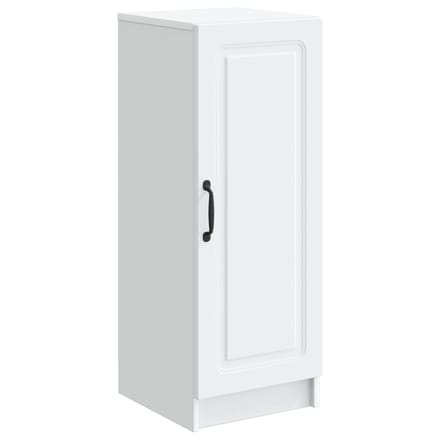 vidaXL - Dressoir - Wit - 33 - x - 34,5 - x - 87 - cm - Bewerkt - hout