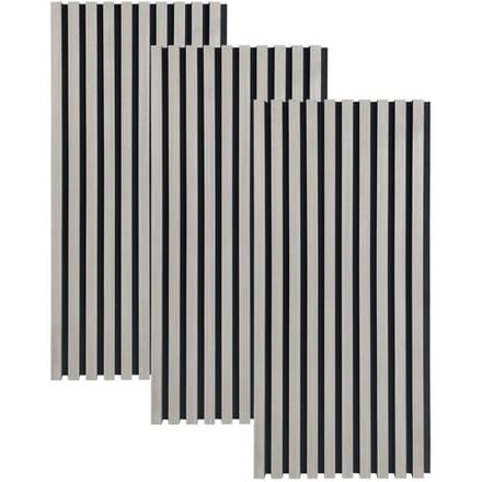 HOME DELUXE Akoestisch paneel SONIC (3 x 80 x 40 cm, Grey Oak)
