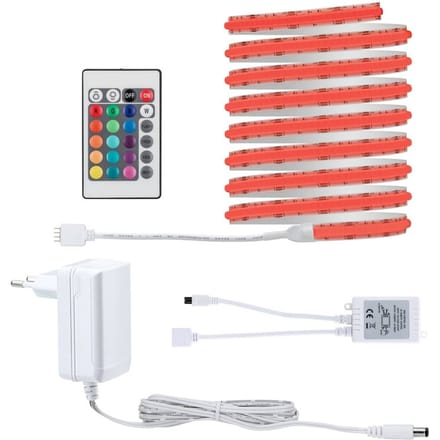 Paulmann SimPLED COB LED Strip 3 Meter RGB - Plug & Play Set - 22W - 24V - Wit - Metaal