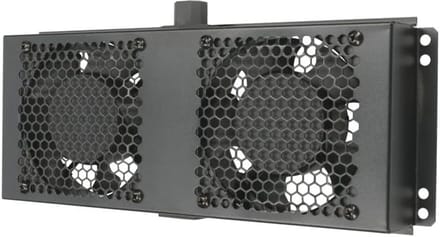 Ventilatorpaneel voor serverkasten met temperatuurregeling en ingebouwde zekering