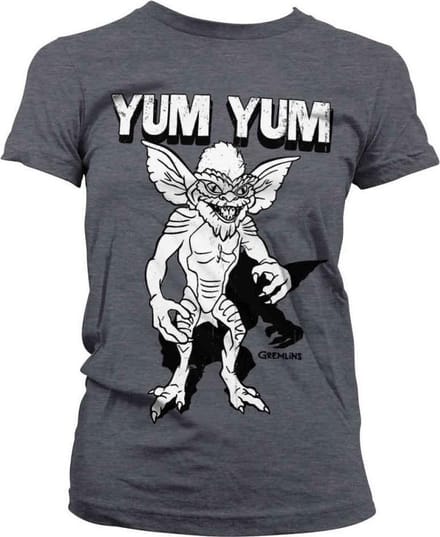 Gremlins Dames Tshirt -S- Yum Yum Grijs