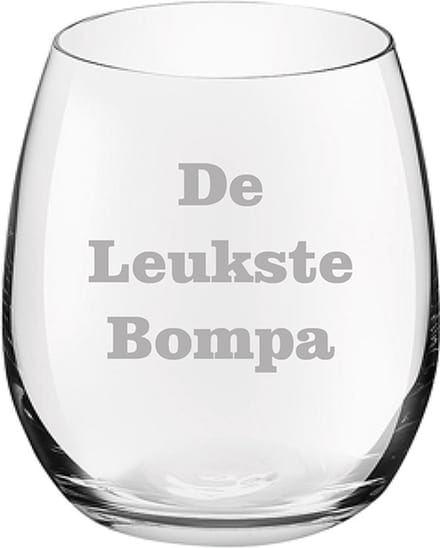 Drinkglas gegraveerd - 39cl - De Leukste Bompa