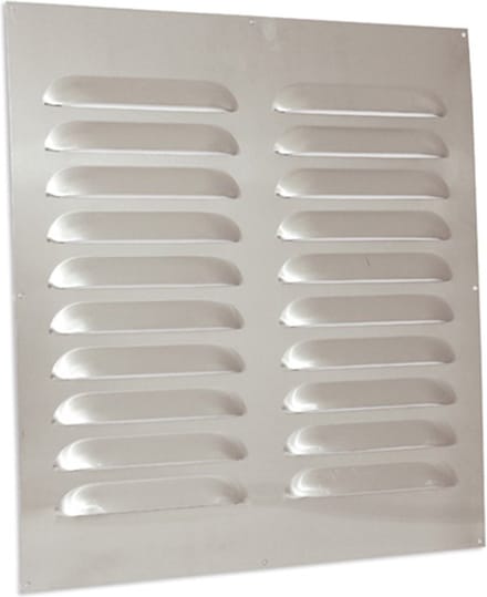 Nedco BV Bold Line schoepenrooster vlak model 500x500mm aluminium
