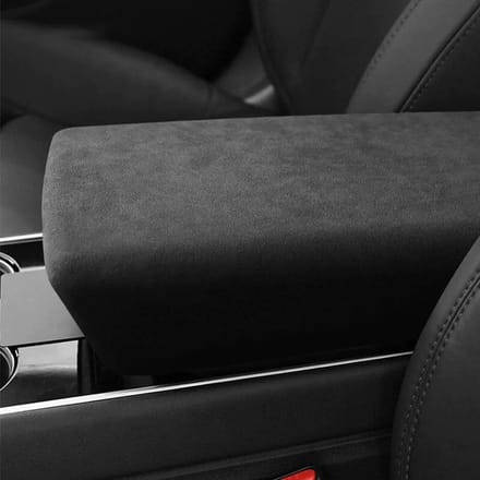 Tesla Model Y Alcantara Armsteun Cover - luxe interieur accessoires - Itali