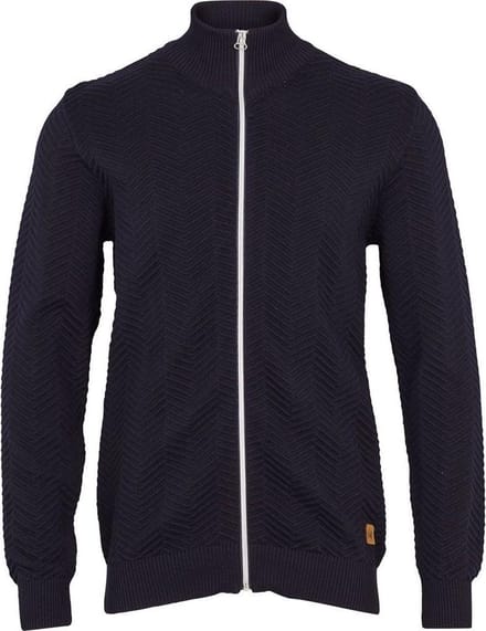 Kronstadt Trui Navy Carlo Zip Regular Fit - XL