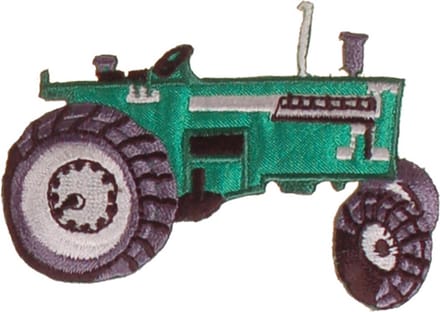 Strijkapplicatie Trekker Groen 7,5x5cm