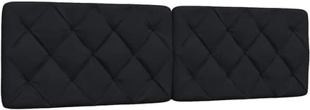 Hoofdbord Kussen - Bed Hoofdkussen - Bed Comfort - Zachte Vulling - 180 cm - Zwart