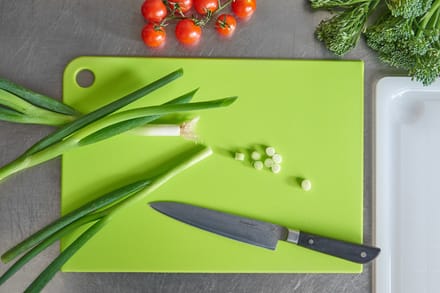 Rood snijplank 'Thick-Line' van plasticmateriaal