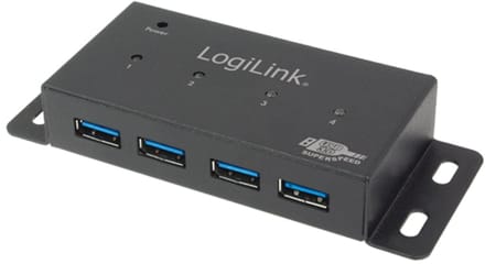 LogiLink USB 3.0 hub 4-Port Metaal housing USB hub - 4 - USB 3.2