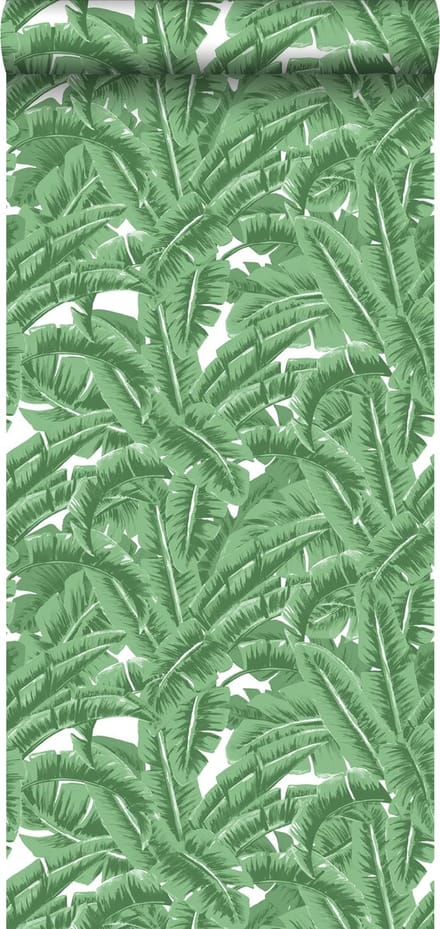 ESTAhome behang bananenbladeren groen - 53 cm x 10.05 m - 138984