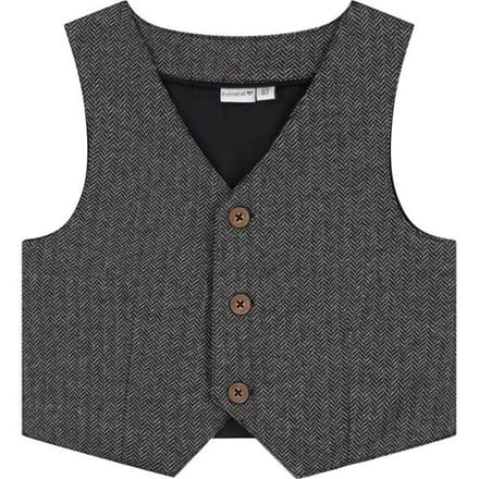 Prénatal peuter gilet Anthra Grey Melange 122/128 heren