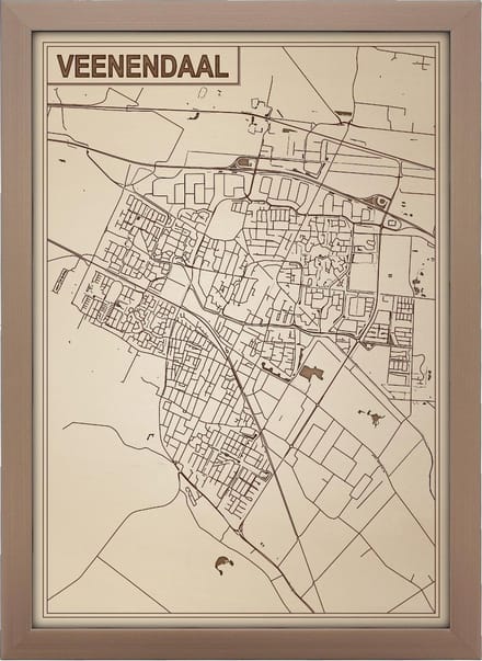 Decoratief Beeld - Houten Van Veenendaal - Hout - Bekroned - Bruin - 21 X 30 Cm