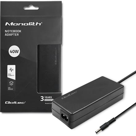 Qoltec laptopvoeding 40W |   12V |   3.33A |   5.5*2.1 |   + voedingskabel