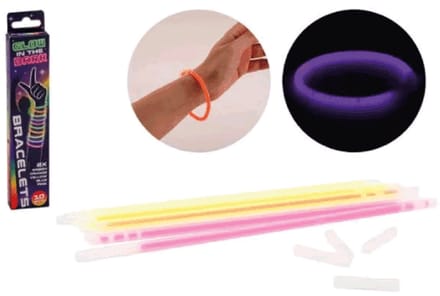 Armbanden - Glow in the dark - 10st.