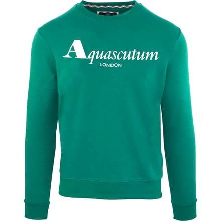 Aquascutum gewaagd London logo groen sweatshirt