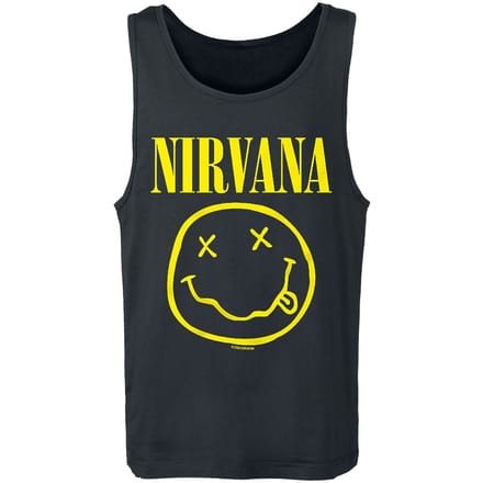 Nirvana Tanktop - Logo - S tot M - voor Mannen - zwart