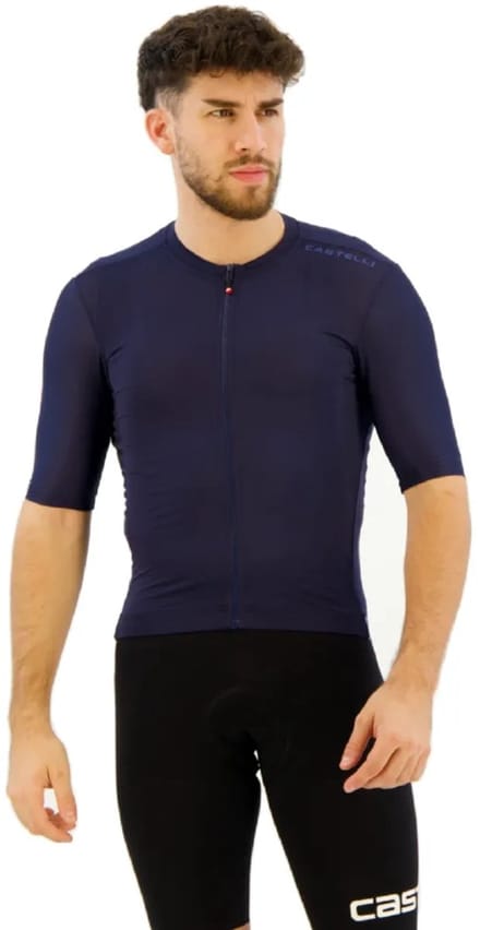 Castelli Espresso 2 Korte Mouw Wielertrui Blauw M Man