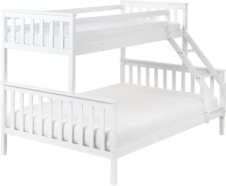 BIERNE - Stapelbed - Wit - 90/140 x 200 cm - Dennenhout