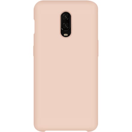 OnePlus 6T Siliconen Back Cover - pink sand
