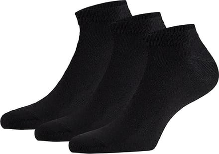 Sneakersokken Bamboe Zwart 3-paar Heren / Dames - Maat 39-42