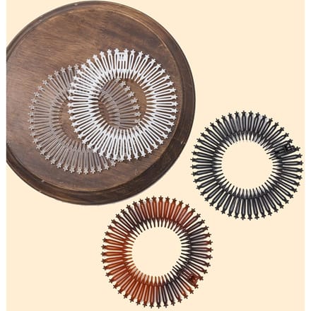 Épingles à cheveux invisibles haute élasticité pour coiffer la frange sans abîmer les cheveux. black
